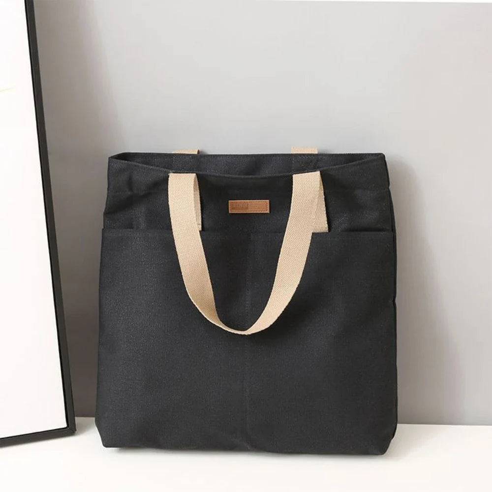 Lina | Einkaufstasche Shopper aus Leinwand – Große Kapazität, Unisex-Design-3