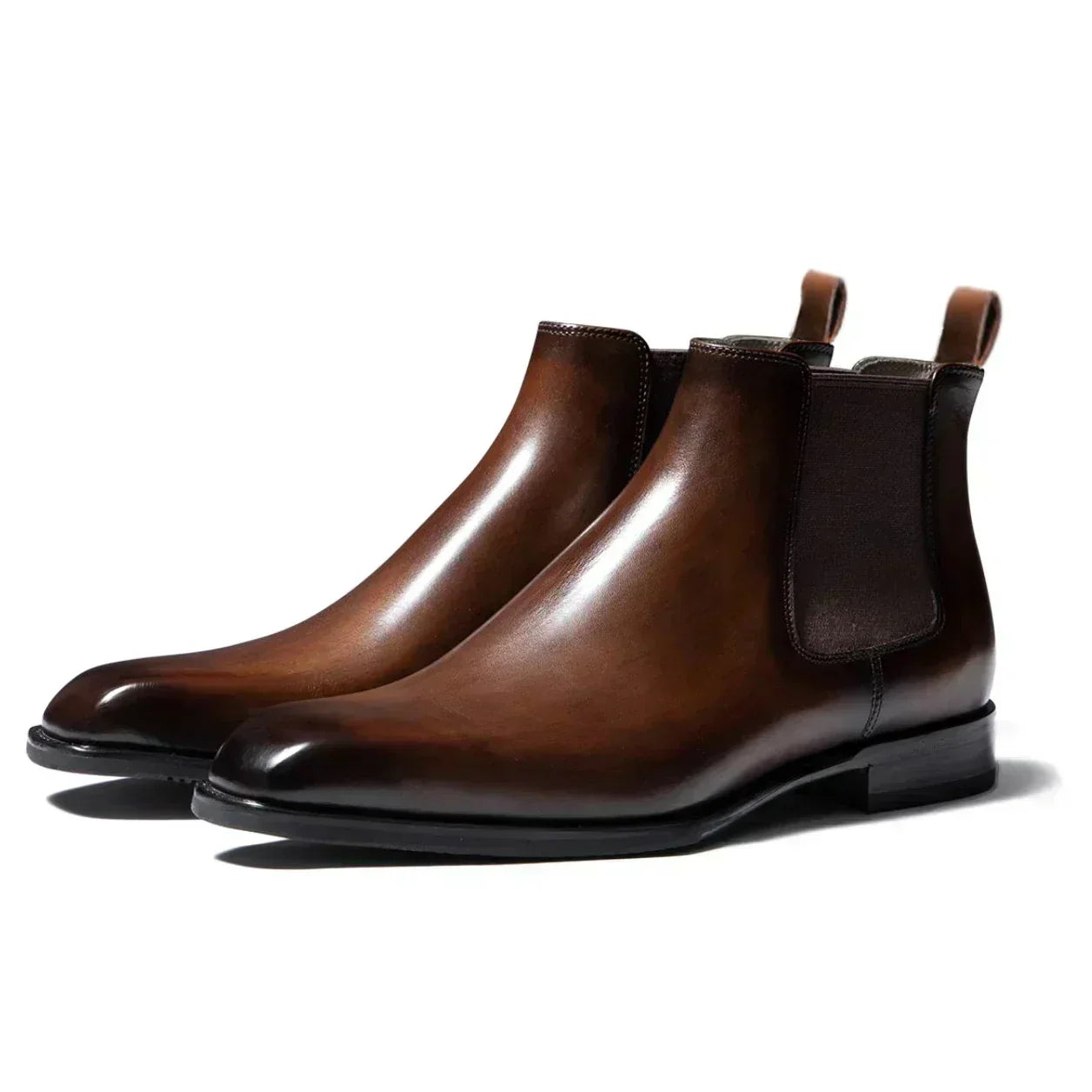 Patrick | Stiefel aus echtem Leder in Braun