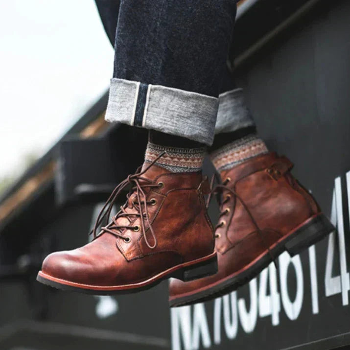 Martin | Herren Stiefel Hochwertige High-Top Boots aus Leder