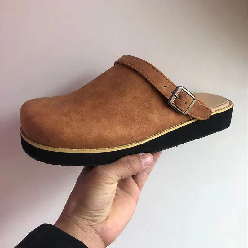 Daniel | Bequeme Leder-Sandale