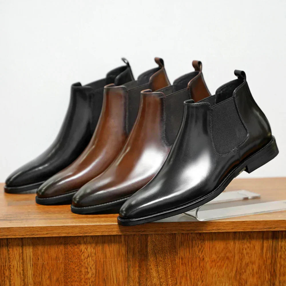 Patrick | Stiefel aus echtem Leder in Braun