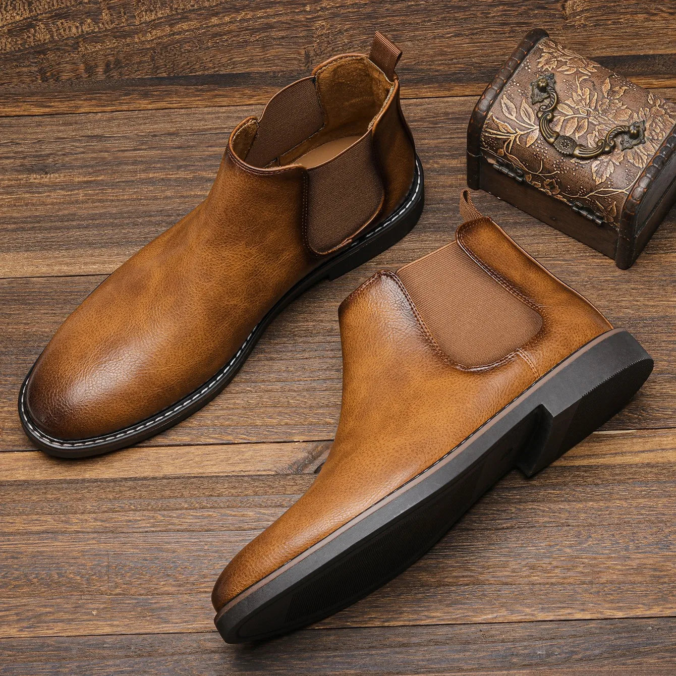 Daniel | Chelsea-Stiefel aus Hochwertigem Leder für Herren