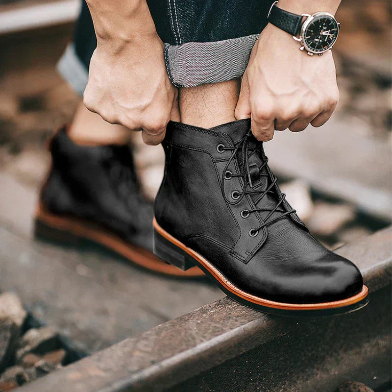 Martin | Herren Stiefel Hochwertige High-Top Boots aus Leder