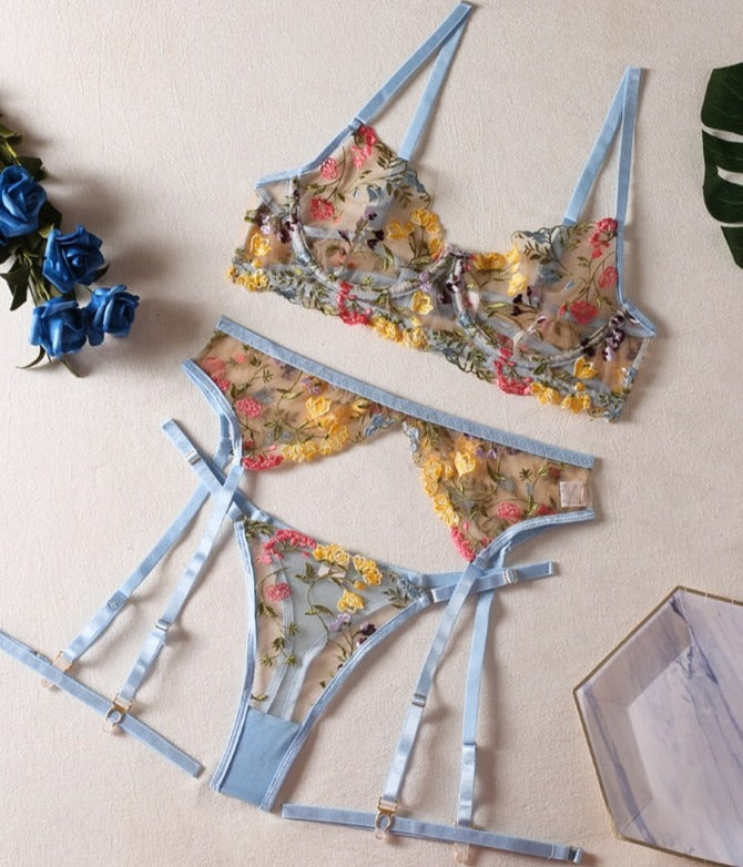 Lorelei | Dreiteiliges Dessous-Set