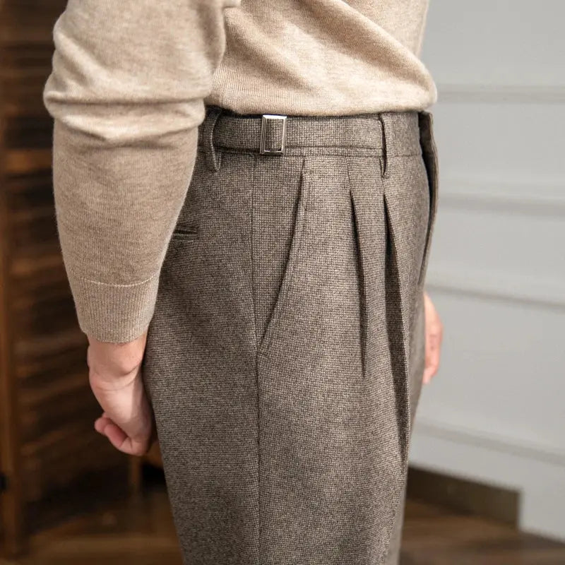 Steffen | Gerade Hose mit hoher Taille