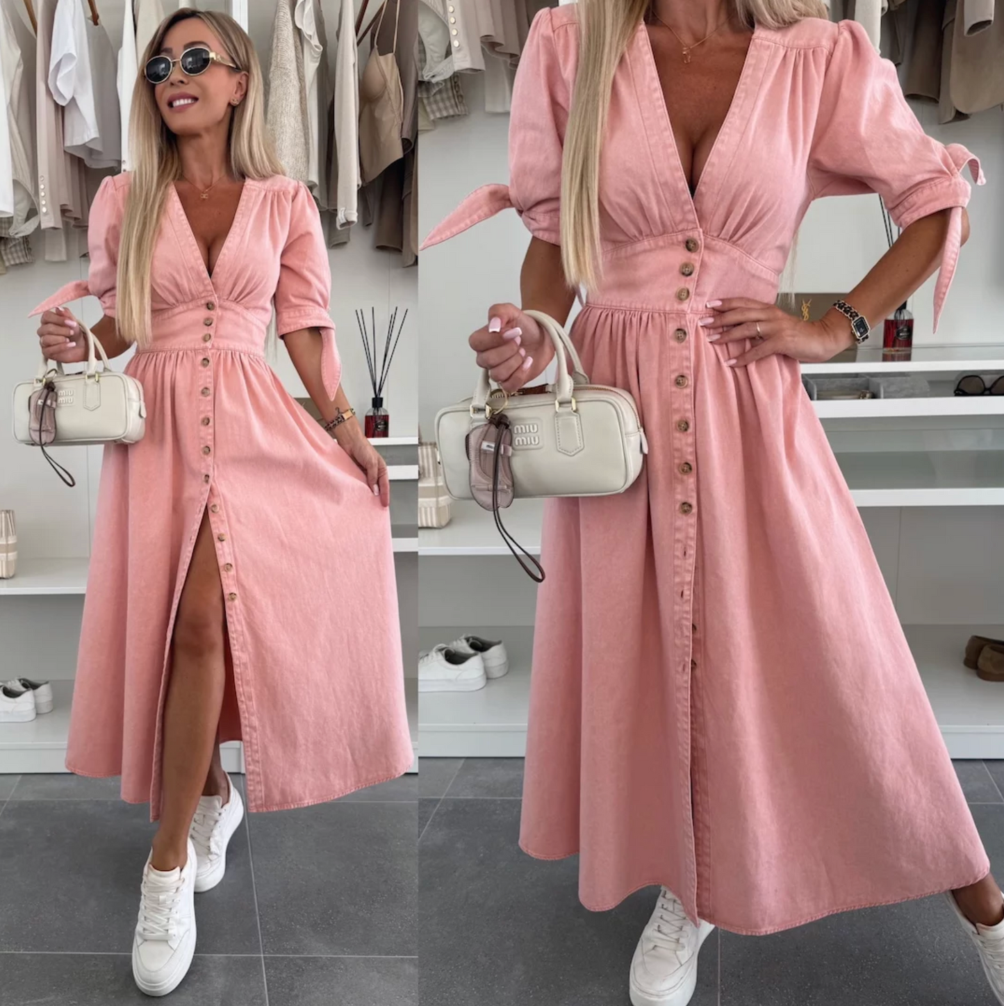 Julia | Stilvolle Mode Denim Kleid