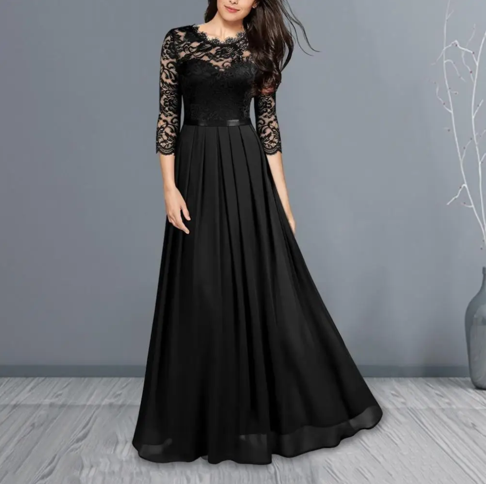 Helena | Abendkleid Lang Rubinrot Elegant mit Raffinierten
