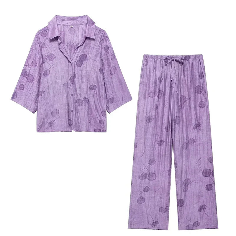 Daria | Damen Set mit Jacquard-Muster – Lässig & Schick für Frühling/Sommer-4