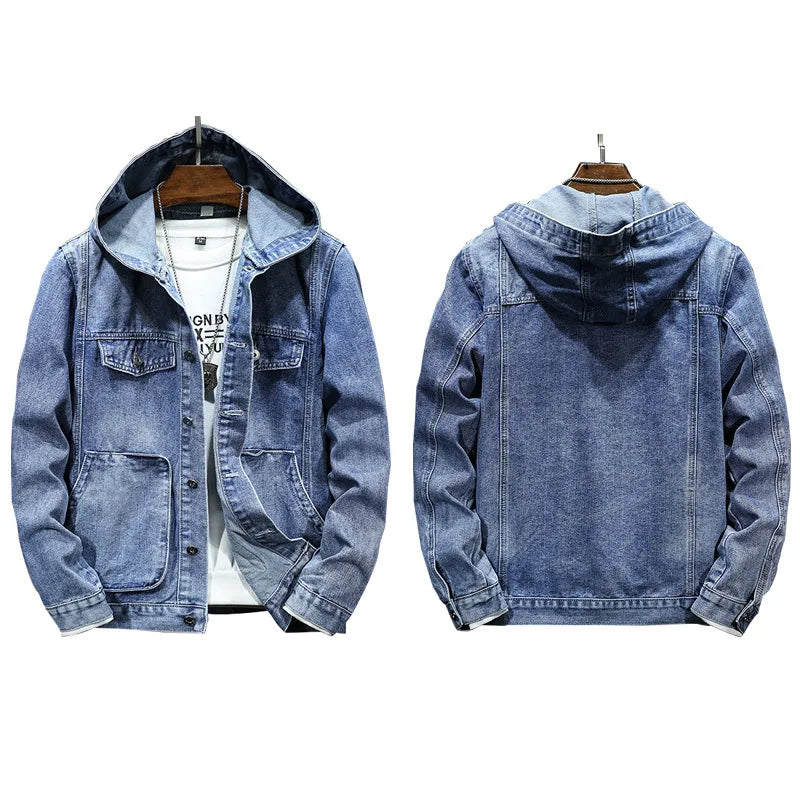 Tristan | Denim-Jacke mit Kapuze