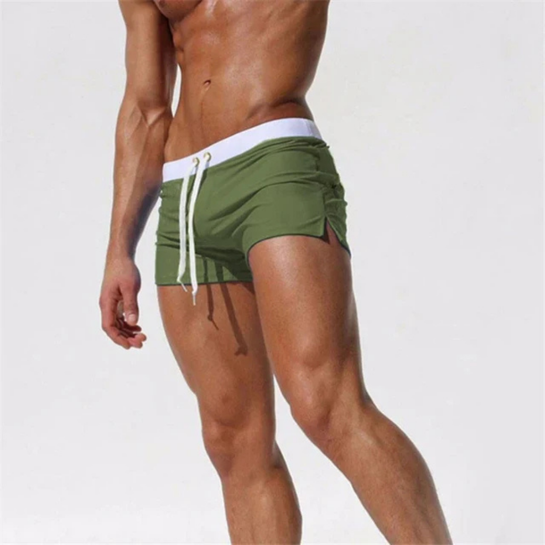 Shimon | Einstellbare Kordelstrich -Schwimmshorts