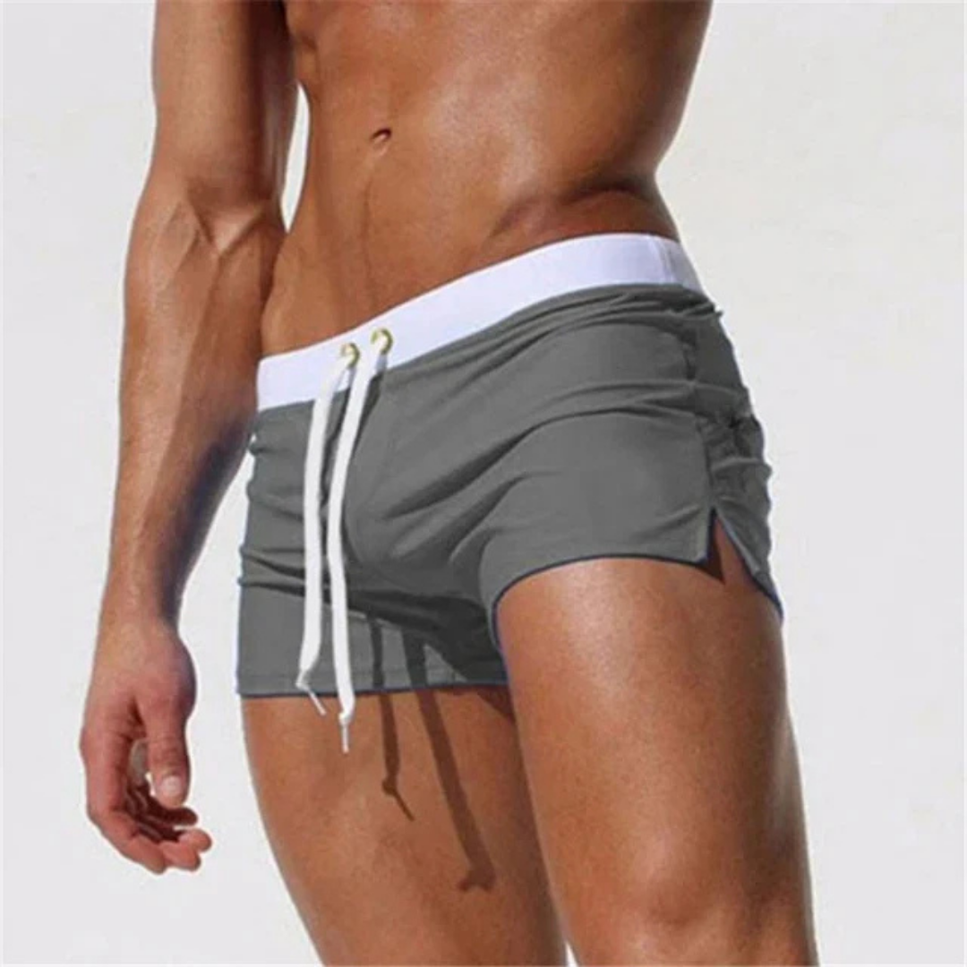 Shimon | Einstellbare Kordelstrich -Schwimmshorts