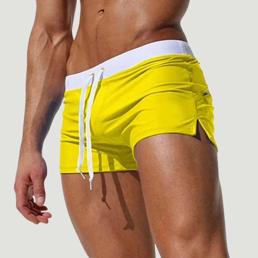Shimon | Einstellbare Kordelstrich -Schwimmshorts