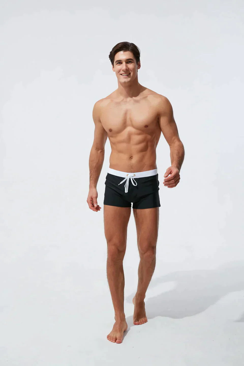 Shimon | Einstellbare Kordelstrich -Schwimmshorts