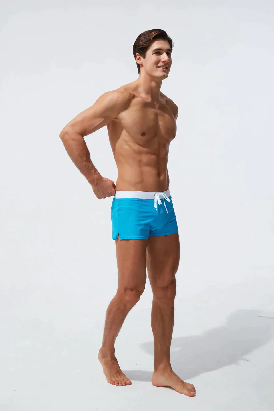 Shimon | Einstellbare Kordelstrich -Schwimmshorts