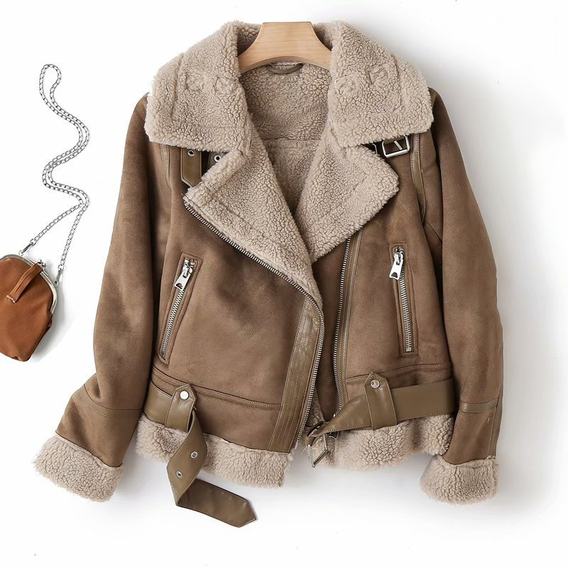 Variant image for Anna | Damen Lederjacke im Motorrad-Stil-1