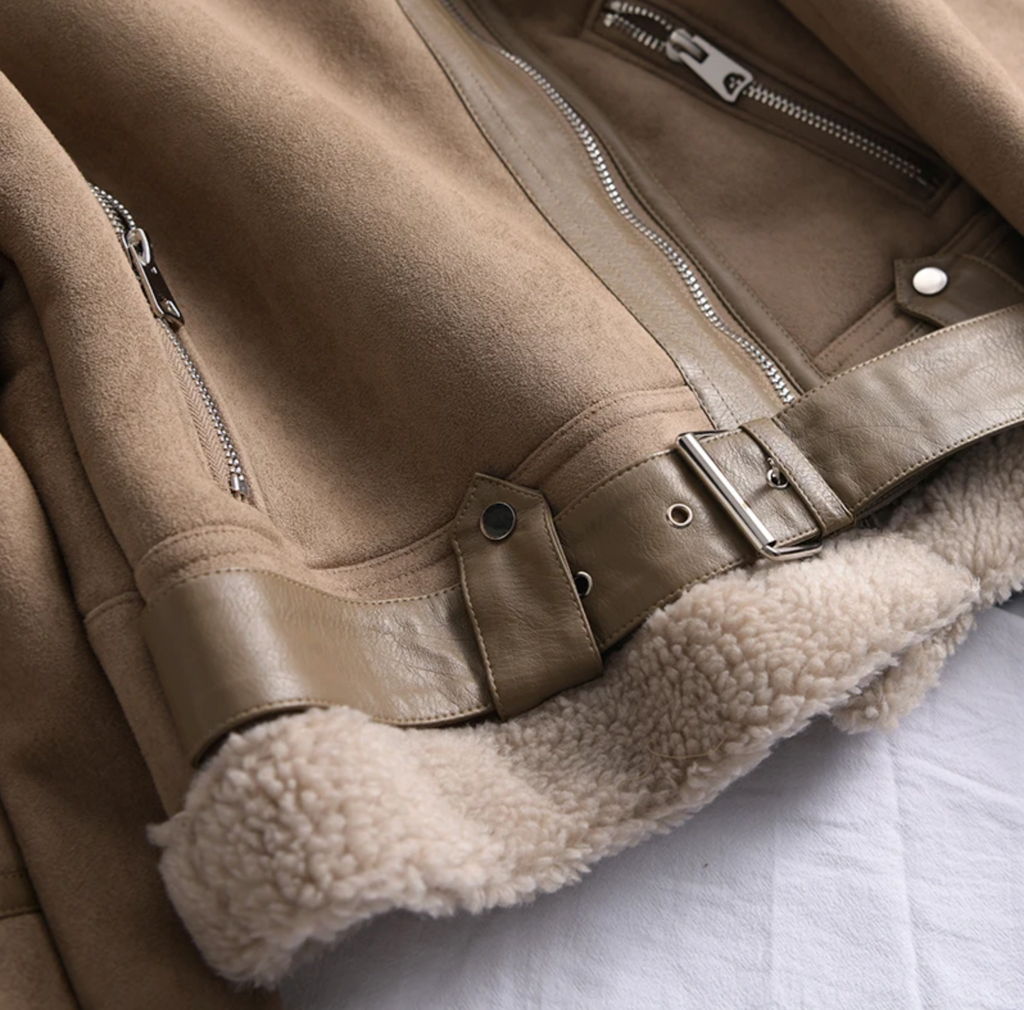 Michelle | Damen Lederjacke im Motorrad-Stil