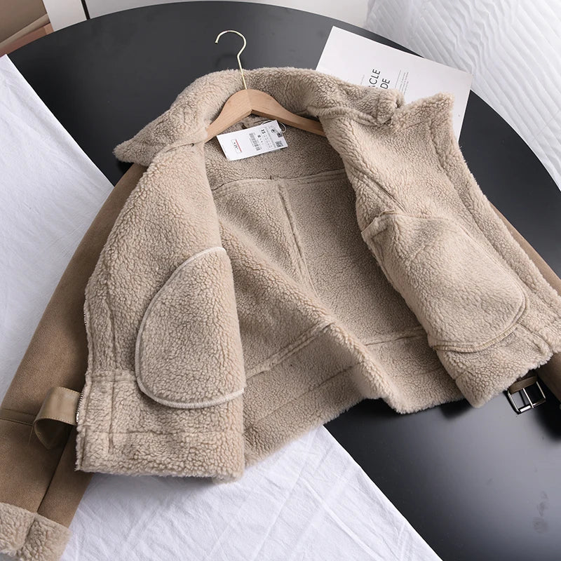Michelle | Damen Lederjacke im Motorrad-Stil
