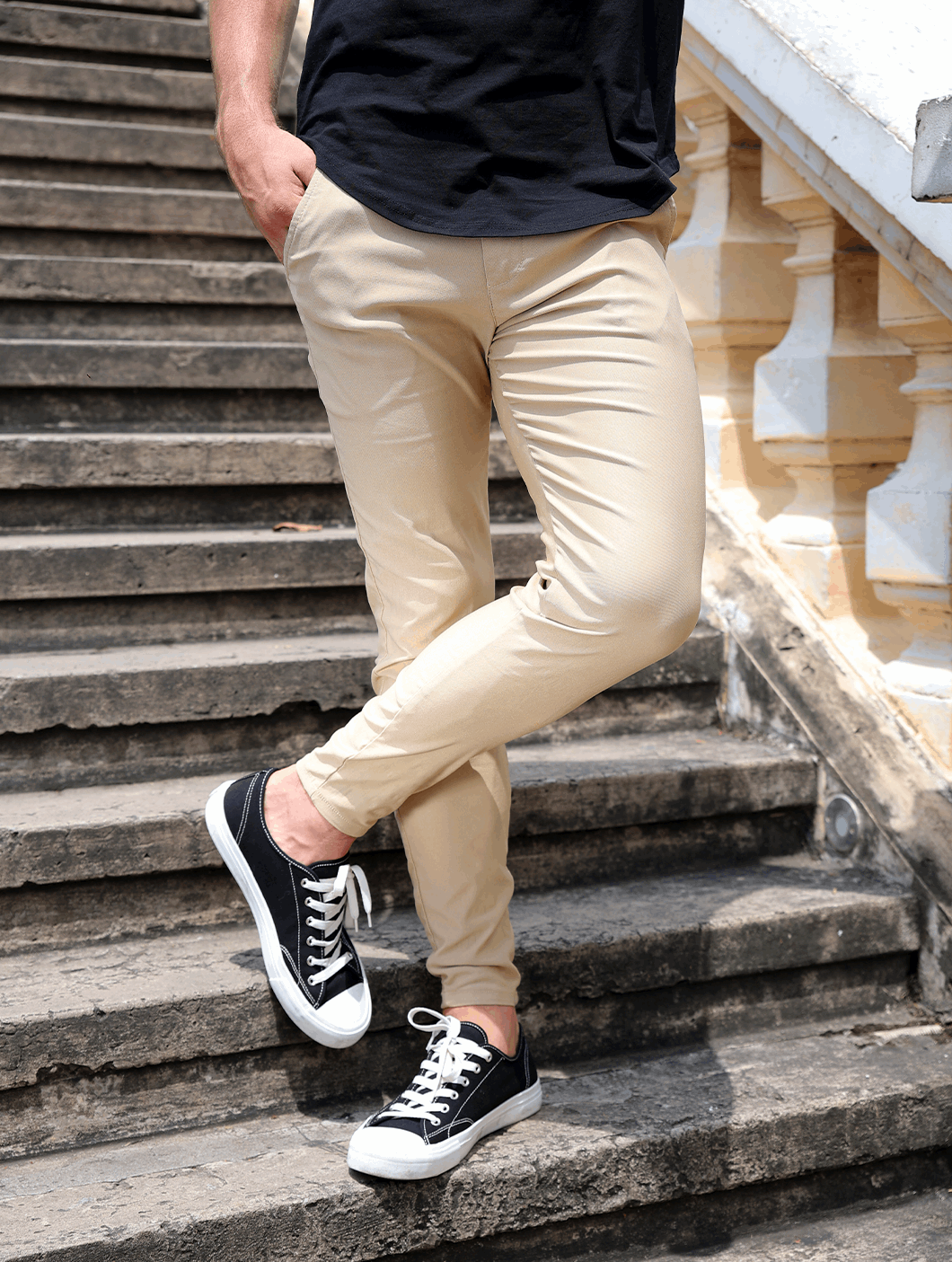 Zachary | Schlanke Fit -Stretchhosen