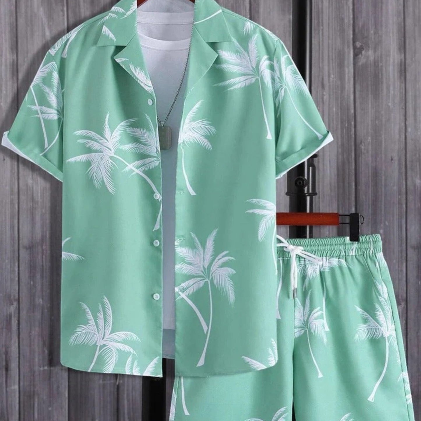 Jorden | Zweiteiler Hose und Oberteil Sommer Set im Tropen Design