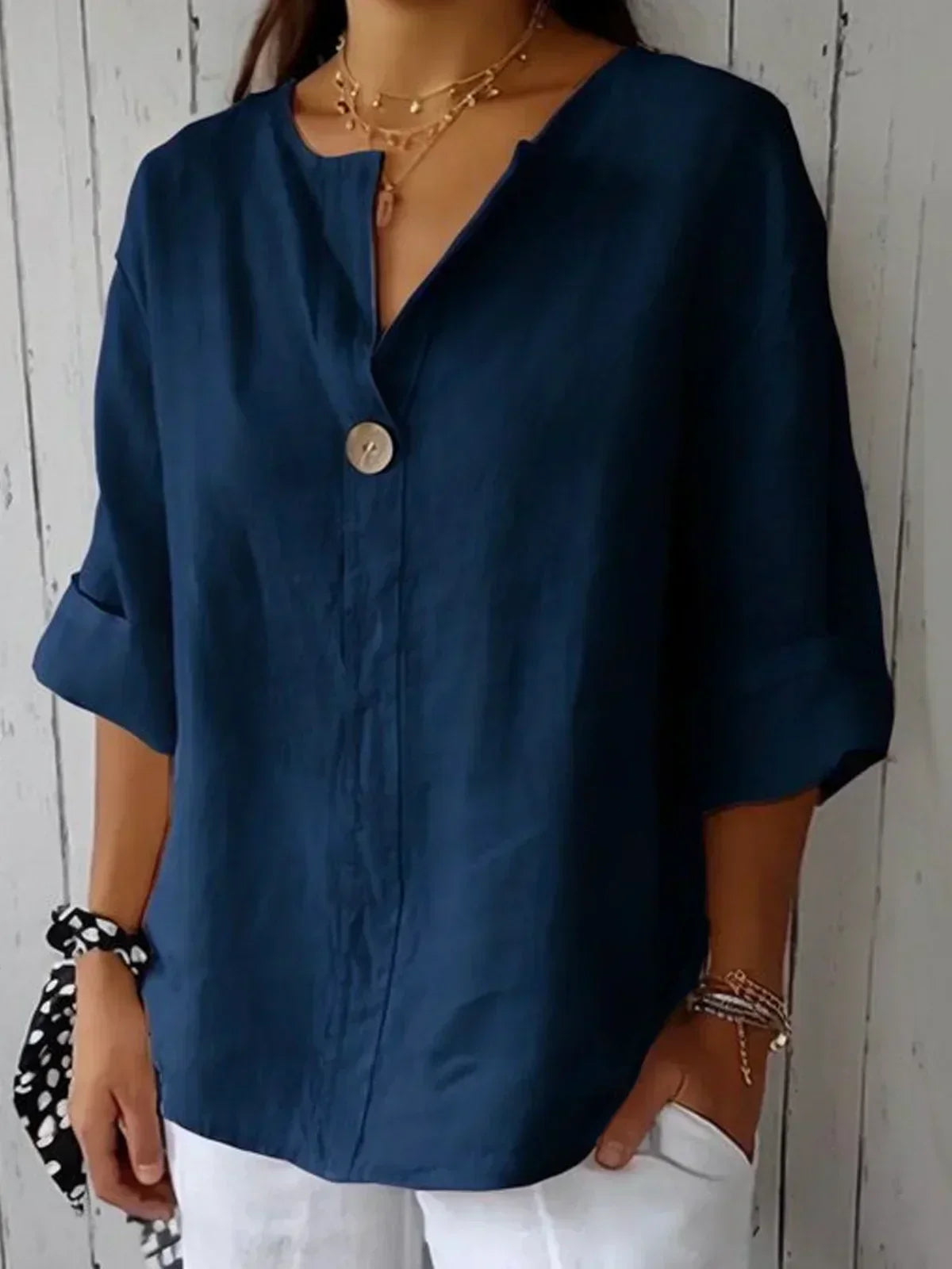 Nicole | Stylische Bluse mit V-Ausschnitt