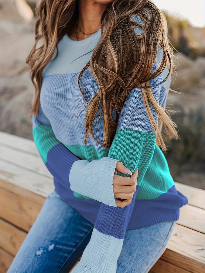 Esmeralda | Gestreifter Strickpullover