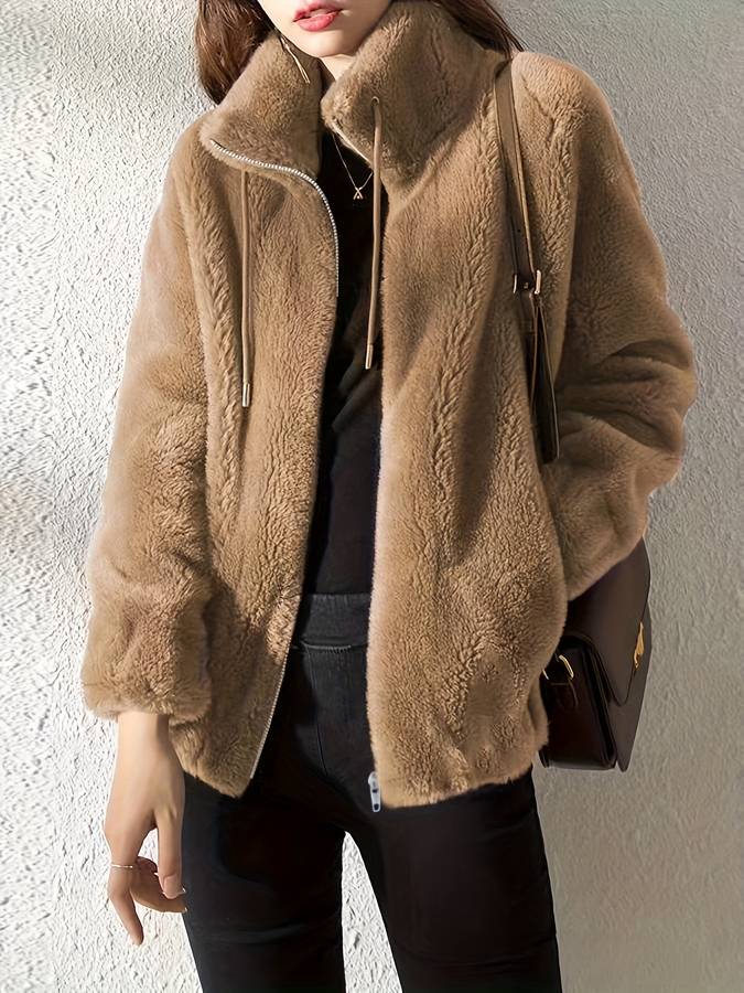 Janette | Teddyjacke mit Taschen