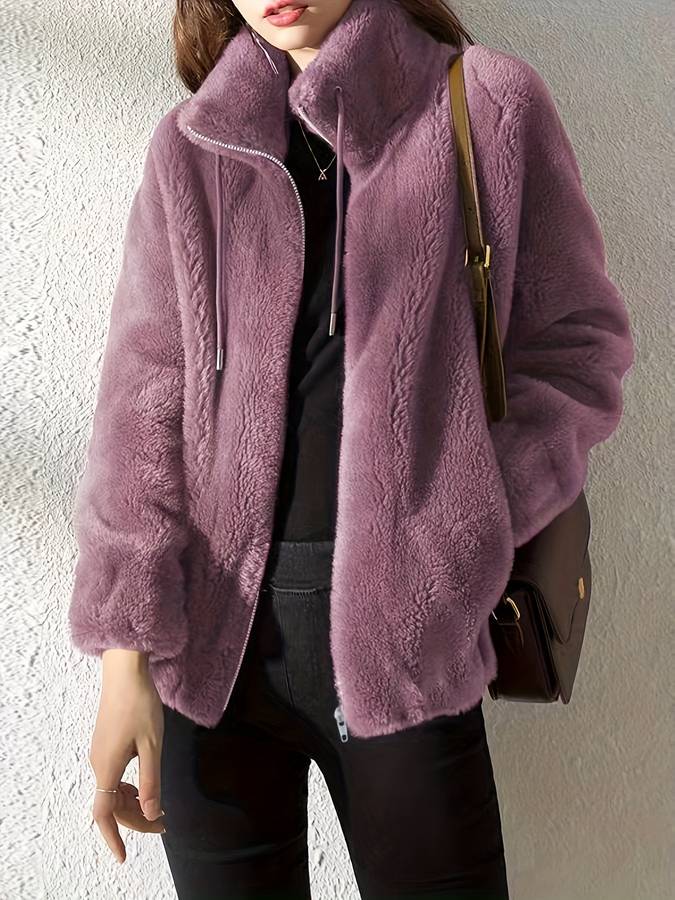Janette | Teddyjacke mit Taschen
