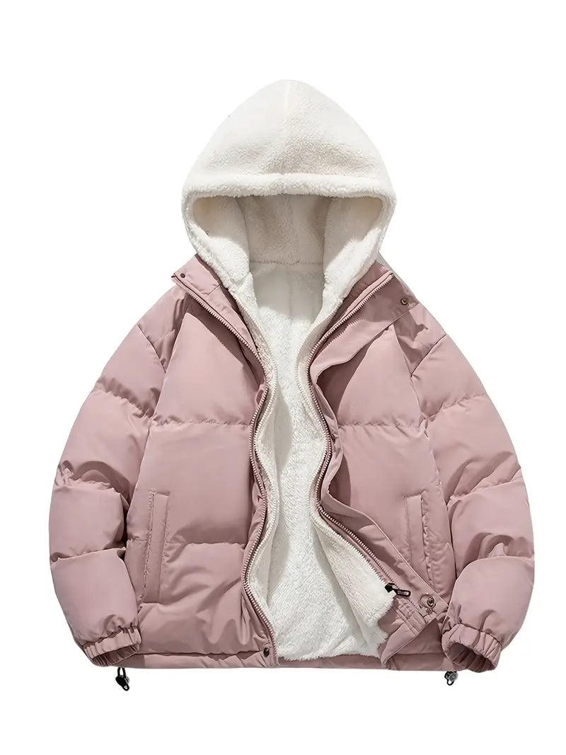 Theo | Fleece Winterjacke mit Kapuze