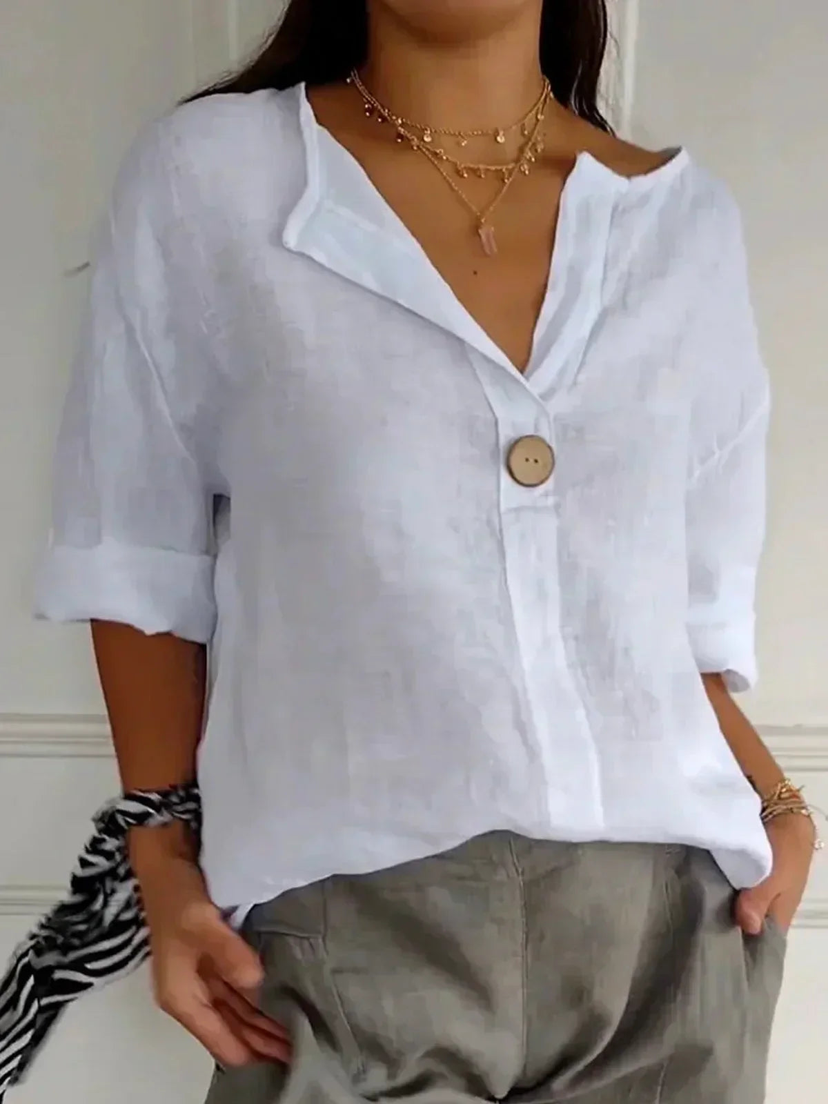 Nicole | Stylische Bluse mit V-Ausschnitt