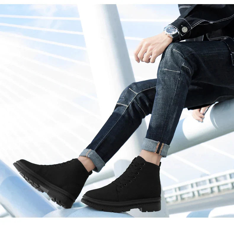 Luis | Stiefelette mit Wollfutter und Unsichtbarer Erhöhung für Herren