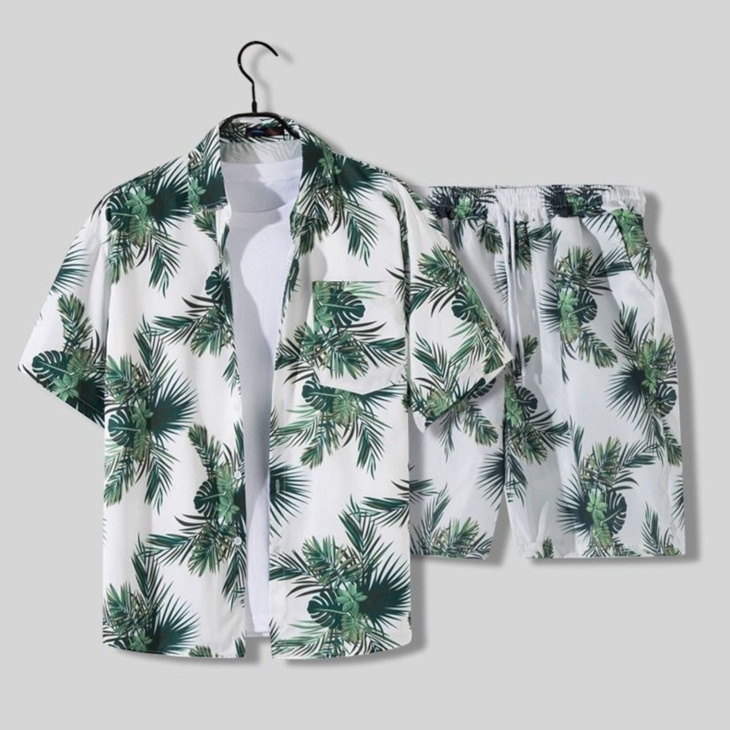 Jorden | Zweiteiler Hose und Oberteil Sommer Set im Tropen Design