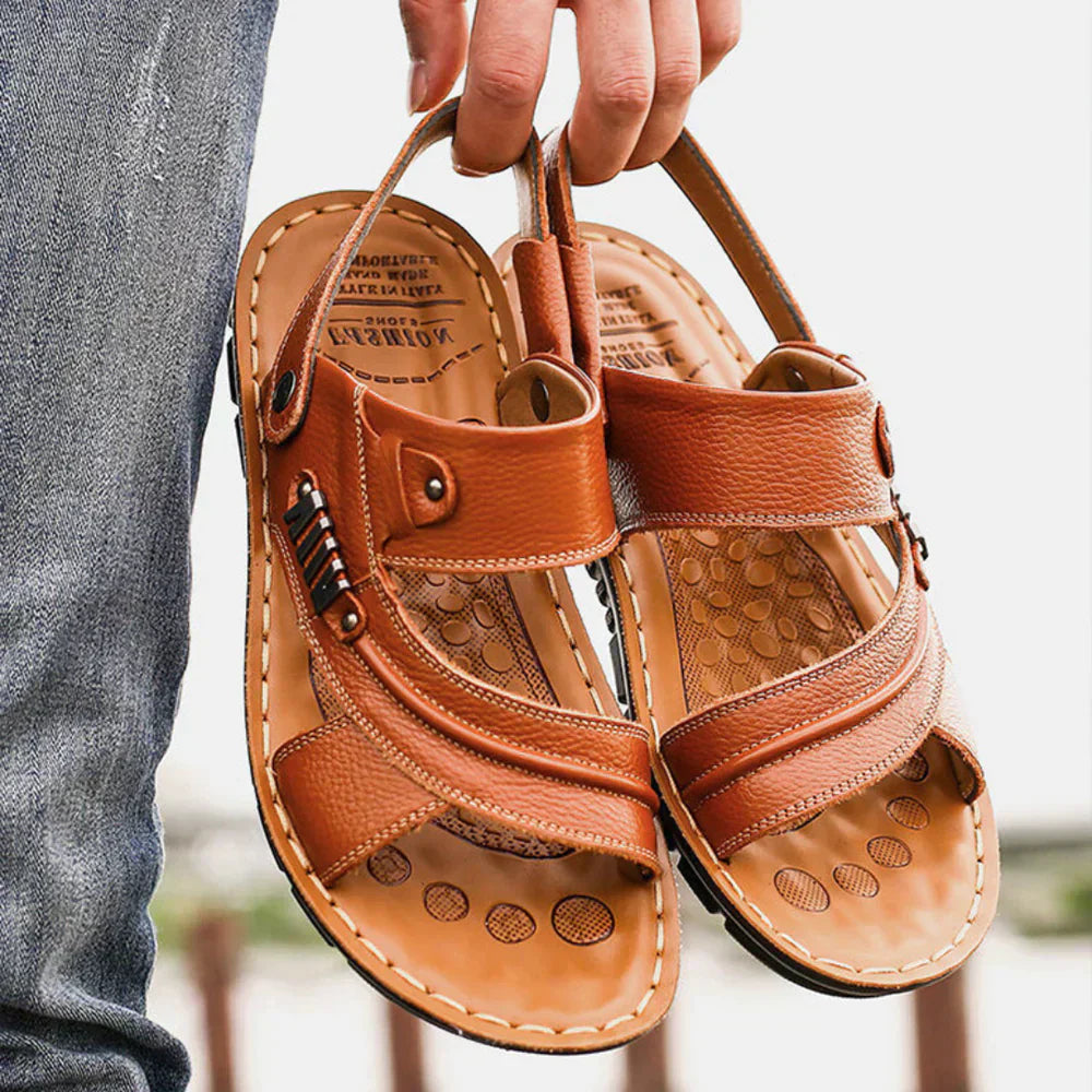Alfonso | Elegante Leder Sandalen für Herren