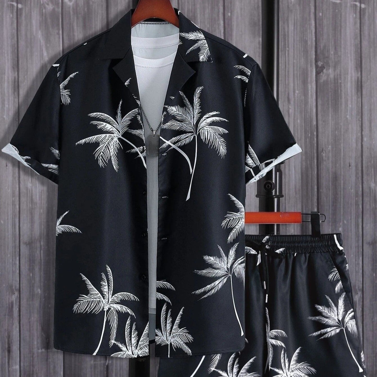 Jorden | Zweiteiler Hose und Oberteil Sommer Set im Tropen Design