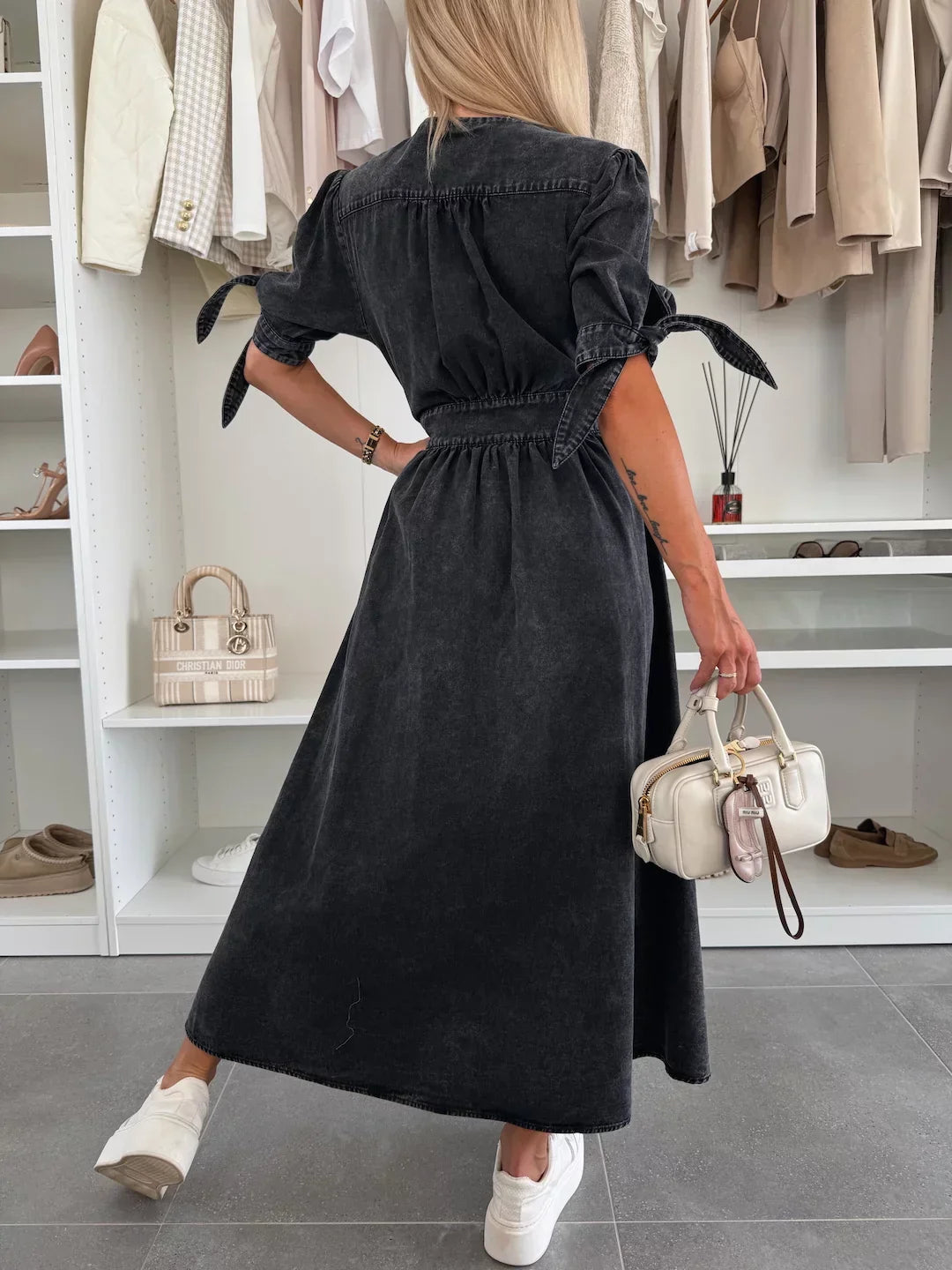 Julia | Stilvolle Mode Denim Kleid