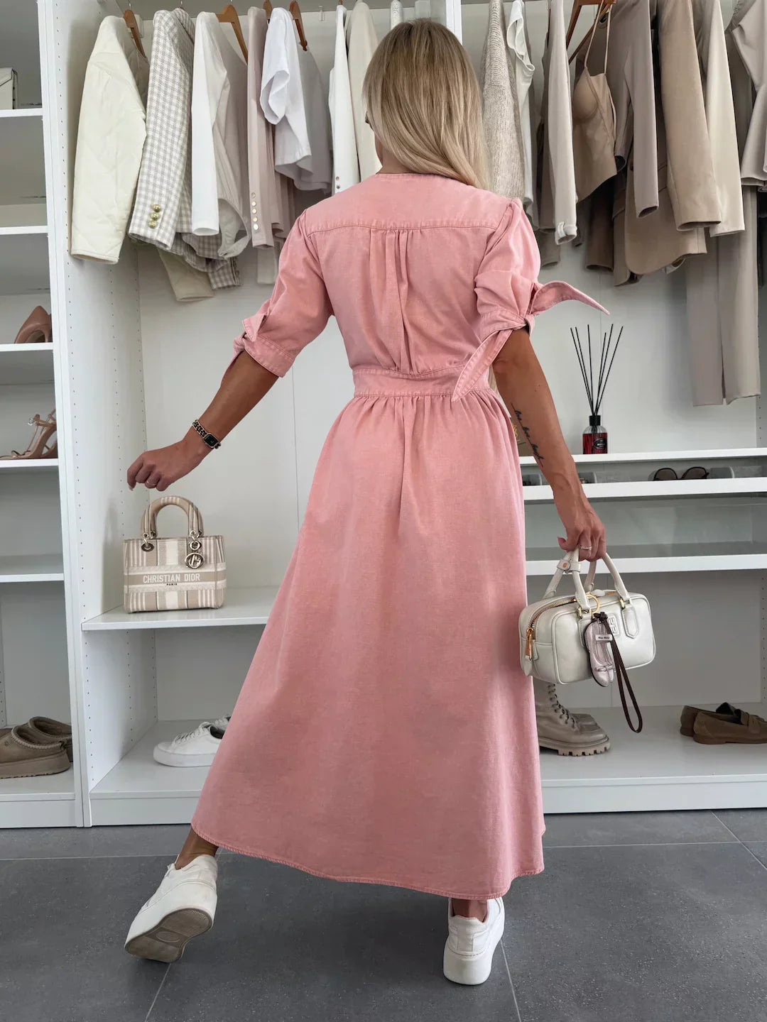 Julia | Stilvolle Mode Denim Kleid
