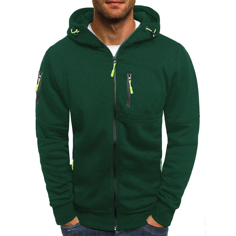 Gunnar | Zipper Strickjacke mit Kapuze