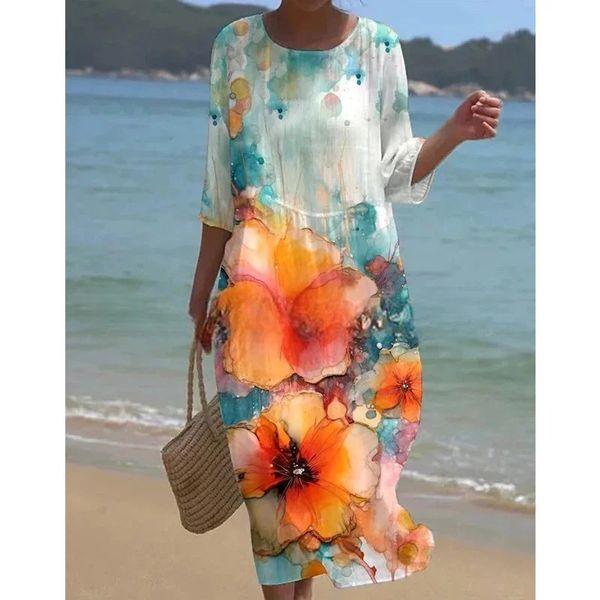 Miranda | Damenkleid Blumenkleid für Sommer – Lässig und Atmungsaktiv