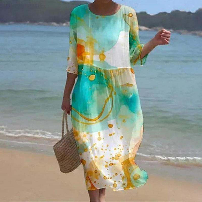 Variant image for Miranda | Damenkleid Blumenkleid für Sommer – Lässig und Atmungsaktiv-31
