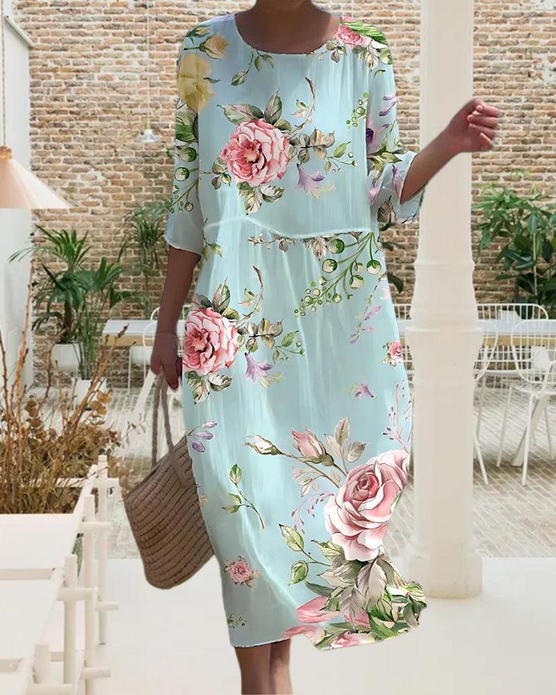 Miranda | Damenkleid Blumenkleid für Sommer – Lässig und Atmungsaktiv