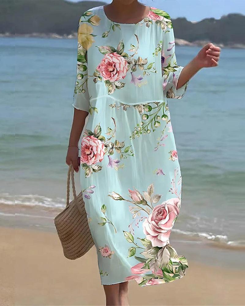 Miranda | Damenkleid Blumenkleid für Sommer – Lässig und Atmungsaktiv-6