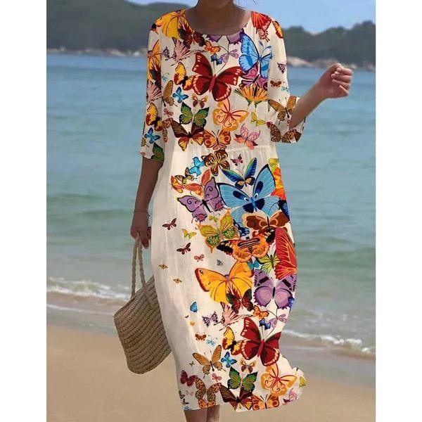 Miranda | Damenkleid Blumenkleid für Sommer – Lässig und Atmungsaktiv