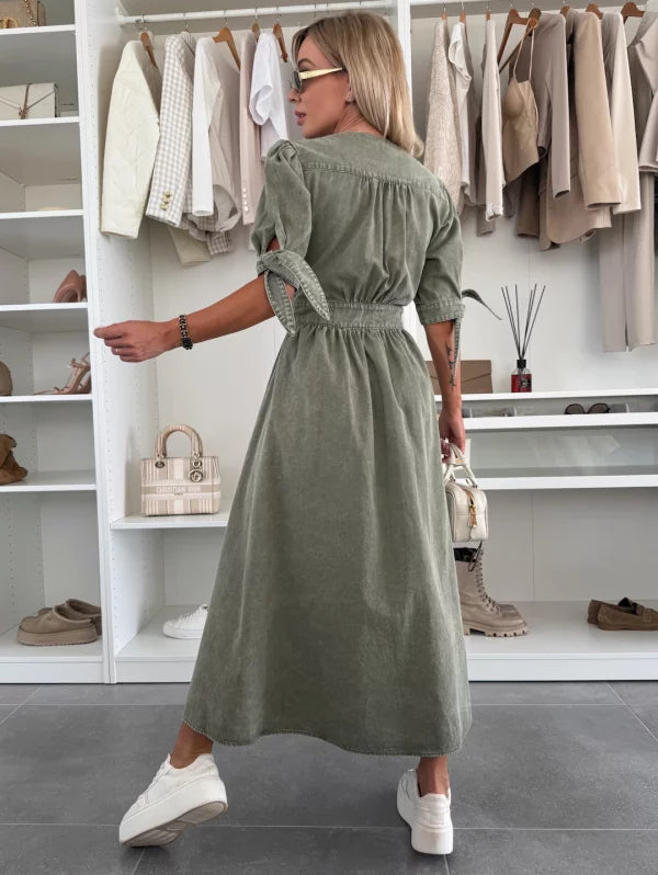 Julia | Stilvolle Mode Denim Kleid