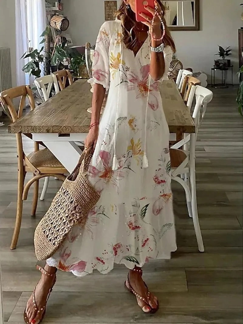Variant image for Clara | Maxikleid für Damen im Bohème Stil-1