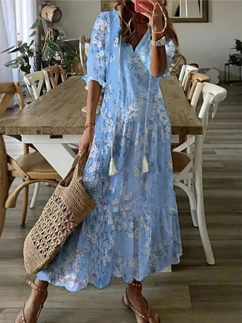 Variant image for Clara | Maxikleid für Damen im Bohème Stil-19