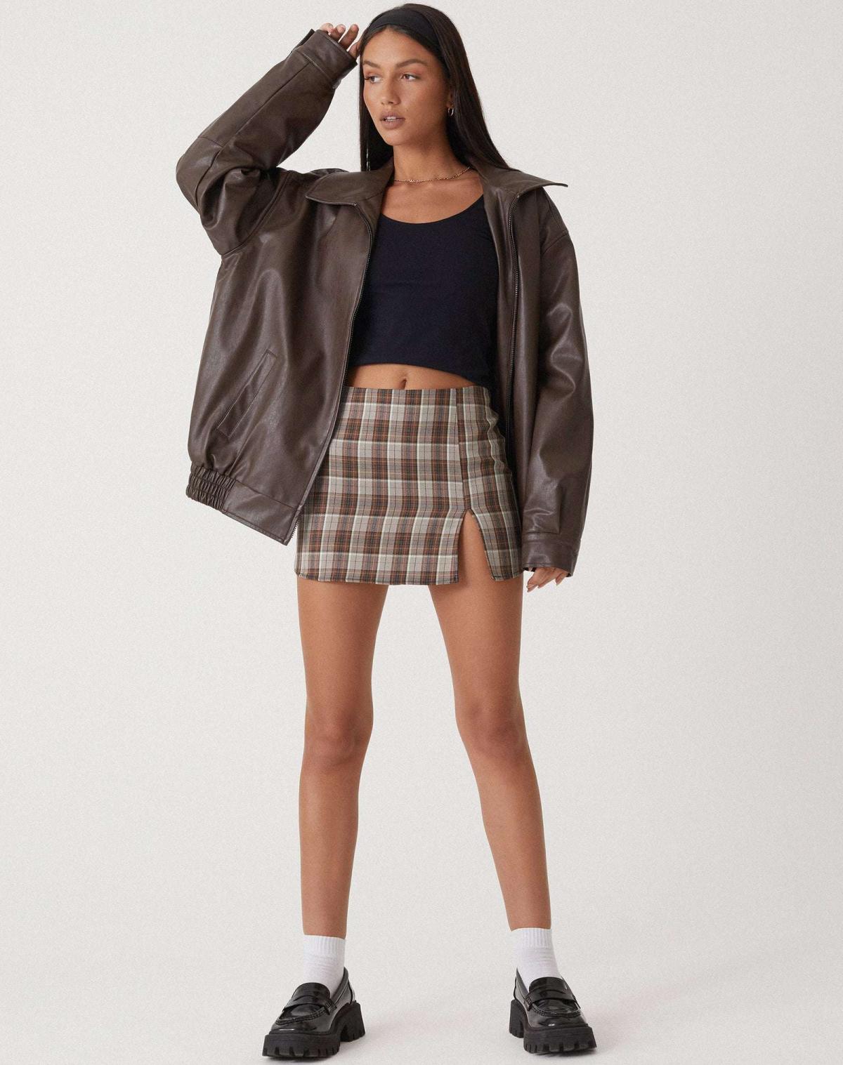 Alma | Lockere Lederjacke