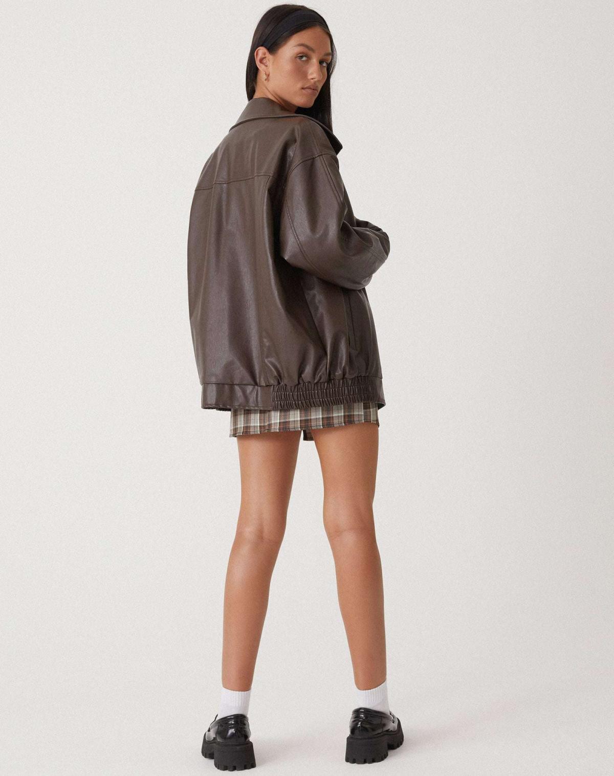 Alma | Lockere Lederjacke