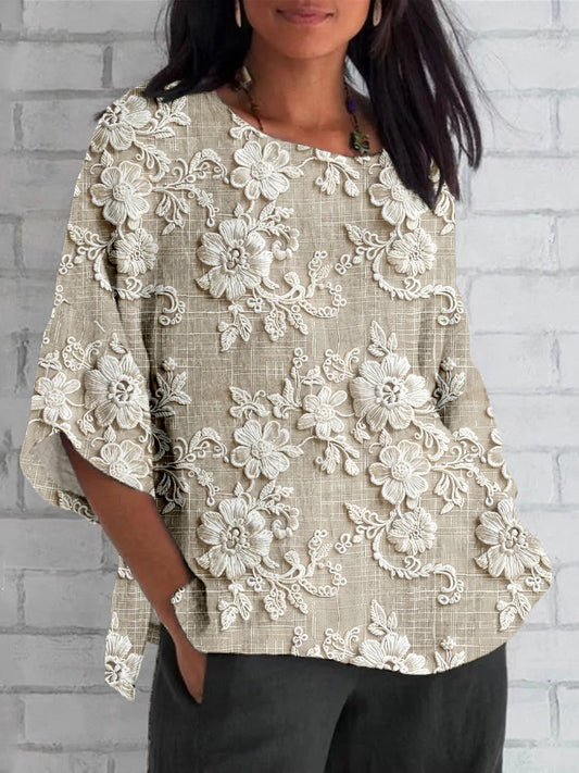 Alira | Schicke Oberteile Damen mit Vintage Blumendesign 1