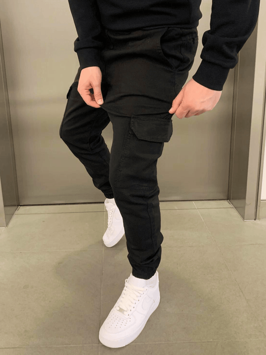 Steffen | Herren Jogginghose mit Cargo-Taschen