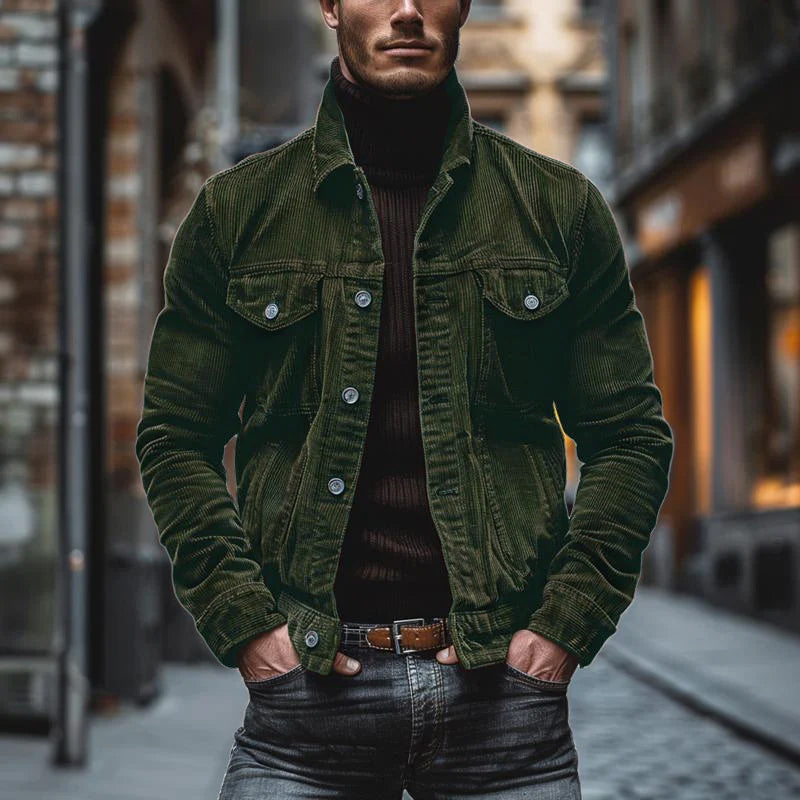 Adam | Vintage Kord Revers Jacke