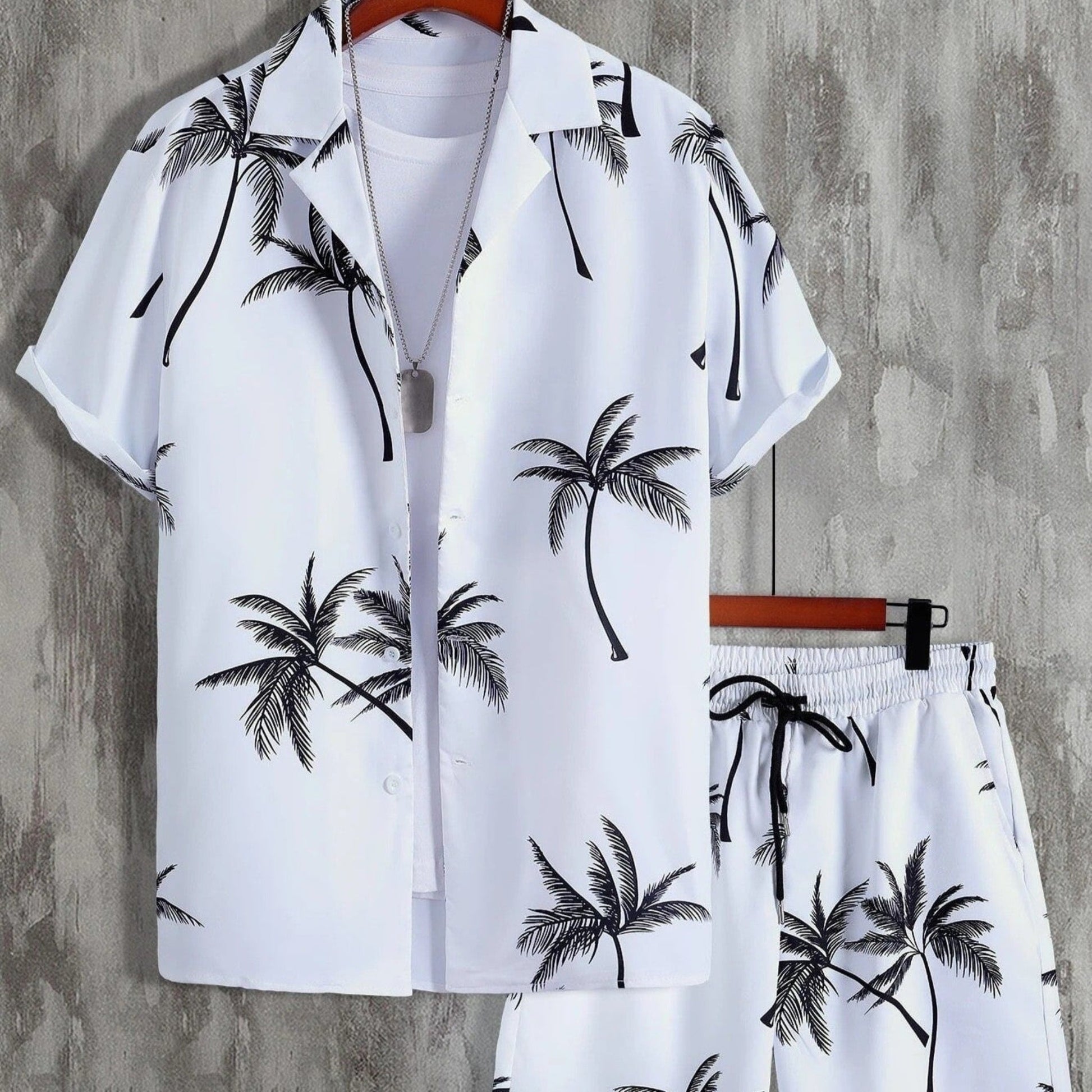 Variant image for Jorden | Zweiteiler Hose und Oberteil Sommer Set im Tropen Design-73